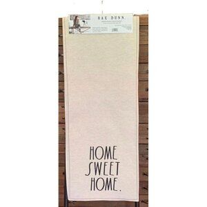 Rae Dunn Table Runner Embroidered Sweet Home Black LL Kitchen Home Magenta 72"